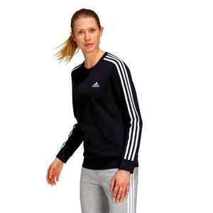 Black Adidas Three Stripe Sweatshirt